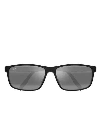 Maui Jim Anemone Square-frame Sunglasses In Black