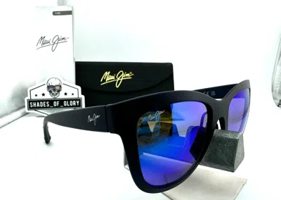 Pre-owned Maui Jim Anuenue Mj 448-03 Matte Blue With Blue Hawaii Polarized Sunglasses