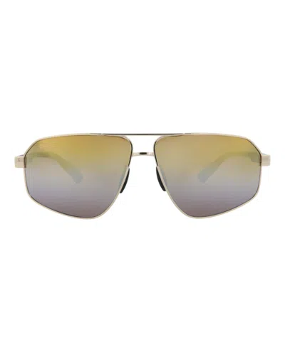 Maui Jim Aviator-frame Metal Sunglasses In Green