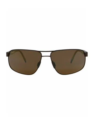 Maui Jim Aviator-frame Monel Acetate Sunglasses In Multi