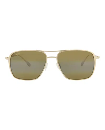 Maui Jim Aviator-frame Titanium Sunglasses