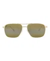 Maui Jim Aviator-frame Titanium Sunglasses In Neutral