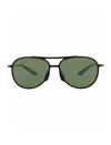 Maui Jim Aviator-style Nylon Sunglasses In Green