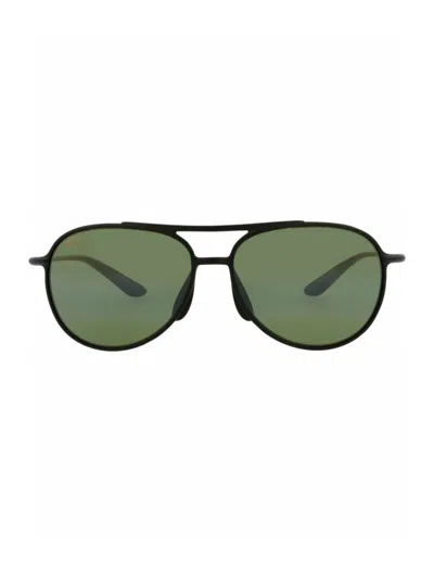 Maui Jim Aviator-style Nylon Sunglasses In Green