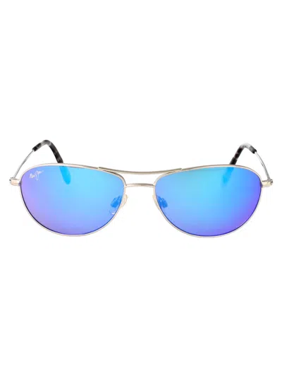 Maui Jim Aviator Sunglasses B245 17 17 In Blue