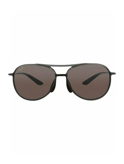 Pre-owned Maui Jim Aviatorframe Nylon Sunglasses In Smoke Smoke Rose (r438/11)