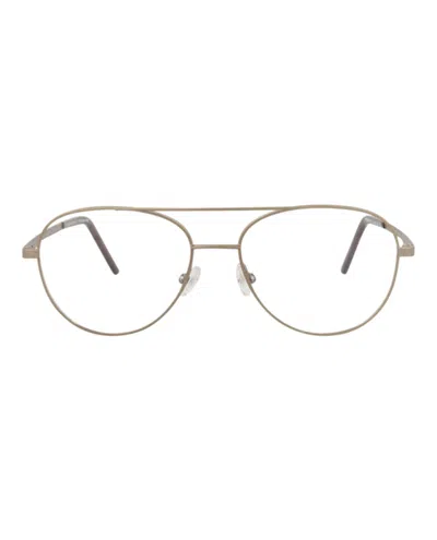 Pre-owned Maui Jim Aviatorframe Stainless Stee Shirtl Optical Frames In Sand Sand Transparent (mjo2144/01)