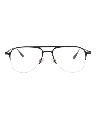 Pre-owned Maui Jim Aviatorframe Titanium Optical Frames In Black Black Transparent (mjo2516/2m)