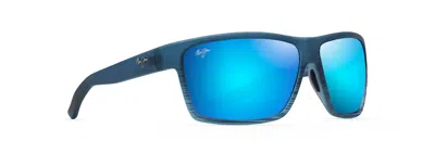Pre-owned Maui Jim B839-03s Alenuihaha Blue Black | 100 % Original With Box And Papers