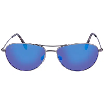 Maui Jim Baby Beach Blue Hawaii Pilot Unisex Sunglasses B245-17 56 In Multi