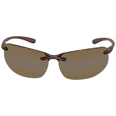 Maui Jim Banyans Hcl Bronze Rectangular Unisex Sunglasses H412-10 70 In Multi