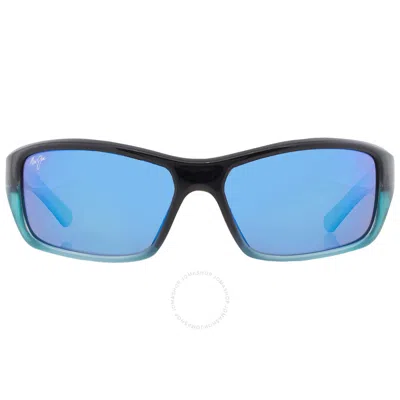 Maui Jim Barrier Reef Blue Hawaii Wrap Unisex Sunglasses B792-06c 62