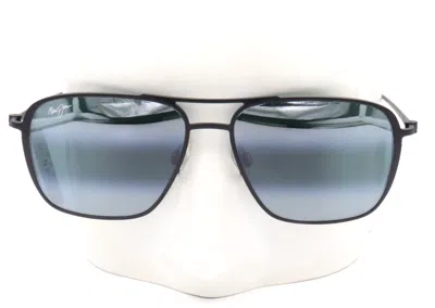 Pre-owned Maui Jim Beaches Asian Fit Aviator Gray Polarized Sunglasses 541n-2m $379 In Lc: Neutral Gray