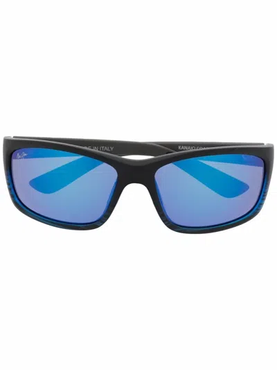 Maui Jim Blue Hawaii Kanaio Coast Matte Trans Blu In Schwarz