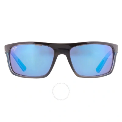 Maui Jim Byron Bay Blue Hawaii Wrap Unisex Sunglasses B746-03f 62