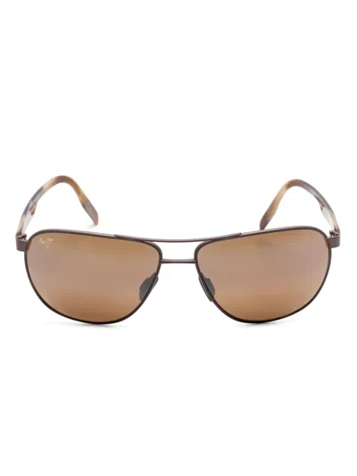 Maui Jim Castles Sunglasses In Brown