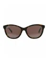 Maui Jim Cat Eye-frame Acetate Sunglasses Woman Sunglasses Multicolored Size 54 Acetate In Brown