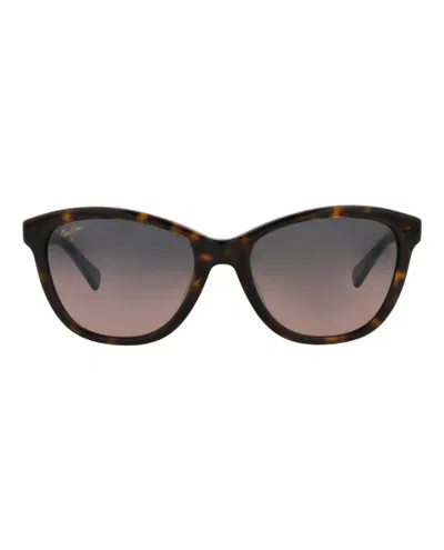 Maui Jim Cat Eye-frame Acetate Sunglasses In Gray