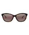 Maui Jim Cat Eye-frame Acetate Sunglasses Woman Sunglasses Multicolored Size 54 Acetate In Brown