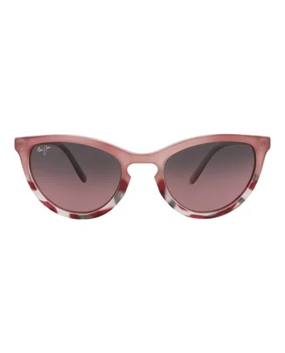 Maui Jim Cat Eye-frame Injected Sunglasses In Pink