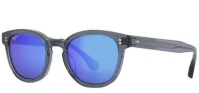 Pre-owned Maui Jim Cheetah 5 Mj 842-27g Grey Translucent Blue Hawall Polarized Sunglasses In Blue Hawaii Polarized