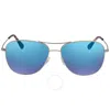 Maui Jim Cliff House Blue Hawaii Pilot Unisex Sunglasses B247-17 59 In Blue / Silver