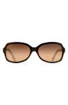 Maui Jim Cloud Break 56mm Polarizedplus2® Sunglasses In Tortoise Peacock/blue/bronze