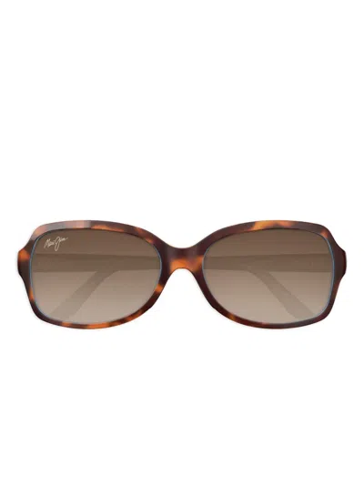 Maui Jim Cloud Break Tortoiseshell-pattern Sunglasses In Brown