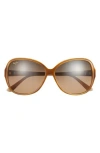 MAUI JIM MAUI JIM CORE 60MM POLARIZED ROUND SUNGLASSES