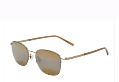 Pre-owned Maui Jim Crater Rim 824-16m Hcl Bronze Matte Gold Polarized Sunglasses In Brown