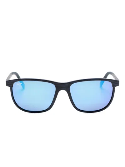 Maui Jim Dragon's Teeth Sunglasses In Blue