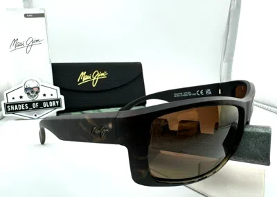 Pre-owned Maui Jim Equator Mj 848-10 Caramel Tortoise Hcl Bronze Polarized Sunglasses