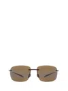 Maui Jim Breakwall 63mm Polarized Rectangular Sunglasses In Black