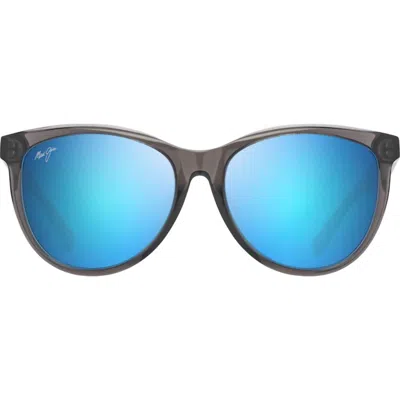 Maui Jim Glory Glory Sunglasses In Transparent Grey Blue Hawai In Gray