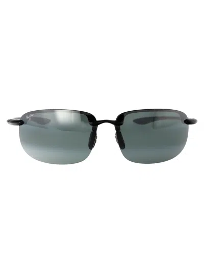 Maui Jim Grey Black Gloss Titanium Sunglasses
