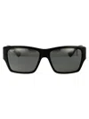 Maui Jim Grey Kaolu Shiny Black Acetate Sunglasses In Black