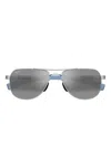 Maui Jim Guardrail Pilot-frame Sunglasses In Gray