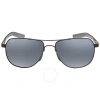 Maui Jim Guardrails Nuetral Grey Pilot Unisex Sunglasses 327-02 58 In Black / Grey
