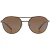 Maui Jim Half Moon Hcl Bronze Pilot Unisex Sunglasses H890-01 52 In Brown