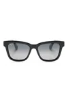 Maui Jim Hanohano Square-frame Sunglasses In Black