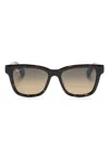 Maui Jim Hanohano Square-frame Sunglasses In Brown