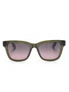 Maui Jim Hanohano Square-frame Sunglasses In Green