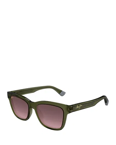 MAUI JIM HANOHANO SQUARE SUNGLASSES, 53MM