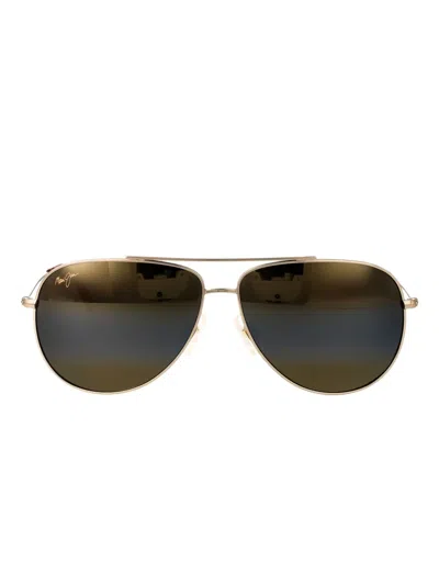 Maui Jim Hauoli Sunglasses In Gold