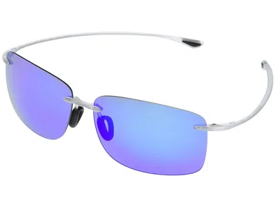 Maui Jim Hema Fashion Sunglasses Matte Crystal: One Size In Blue