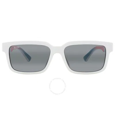 Maui Jim Hiapo Neutral Grey Rectangular Unisex Sunglasses Mj0655sa 004 56