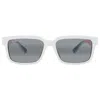 Maui Jim Hiapo Neutral Grey Rectangular Unisex Sunglasses Mj0655sa 004 56 In White