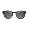 Maui Jim Hiehie Grey Hiehie Shiny Blk W T Sunglasses