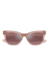 Maui Jim Hiwahiwa 54mm Polarizedplus2® Wrap Sunglasses In Pink