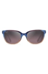 Maui Jim Honi 54mm Polarizedplus2® Cat Eye Sunglasses In Sunset/maui Rose